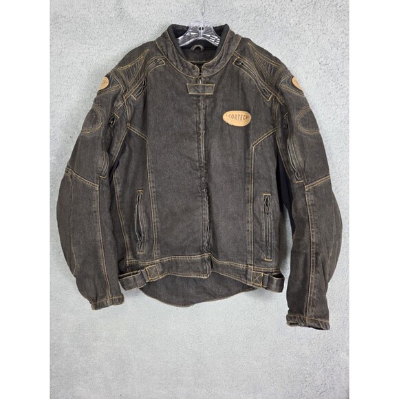 Cortech DSX Jacket Mens L (44) Black Rider Blues Motorcycle Armor